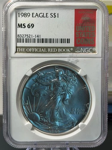 1989 American Silver Eagle NGC MS69