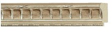 Picture Frame Moulding Wood 18Ft Bundle - Traditional Silver Finish - 2" Width