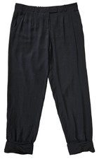 Tory Burch Women's Black 100% Silk Trousers Size 4 UK 8