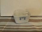 Vintage Pyrex 501  Snowflake Blue And White Refrigerator Dish