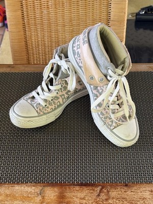Converse Allstar High Top Sneakers Damen Gr 37,5 Rosa/Grau/Leomuster
