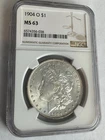 1904-O Morgan Silver Dollar MS63 NGC #038