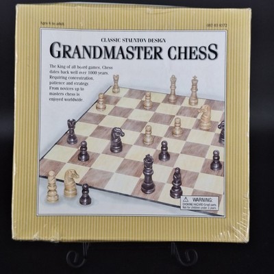 Grandmaster Chess Classic Staunton Design Complete Board Game Set Ages 6+ New