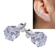 6 Pcs Jewelry Valentines Day Earrings for Women Heart Studs