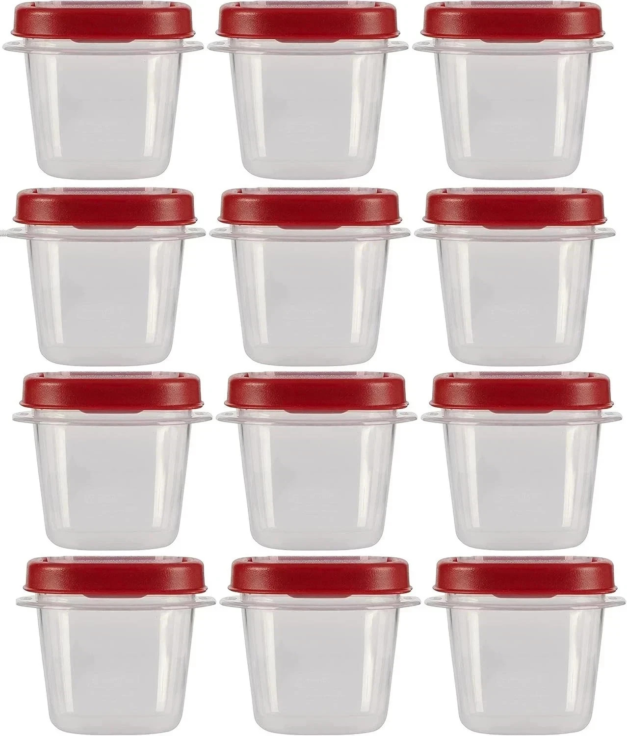 Feed Storage Signage Rubbermaid Easy Find Lids Food Storage Containers, 0.5 Cup, Clear with ...