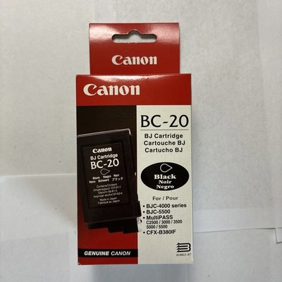 Canon BC-20 Black Ink Cartridge for  BJC-2000SP  BJC-4000 series  BJC-5500
