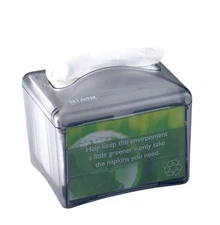 San Jamar H4003TBK H4003 Venue Table Top Interfold Napkin Dispenser 200 Capacity