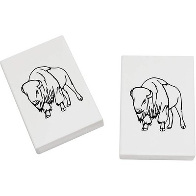 2 Radiergummis / Gummis 45 mm ''Wild Bison'' (ER00045953)