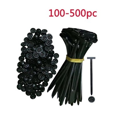 100-500 Universal Cable Tie Buckle,Heavy Duty Self-Locking Nylon Zip Ties Holder