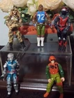 Vintage Collectors Lot of 1980's Gi Joe Action Figures And Vehicle