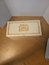 Vintage Celluloid Phillip Morris Cigar Box With Ornate Crest-Hard to Find