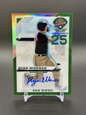 2025 Panini Prizm Prospects Edition Ryan Wideman Green Prizm #5 Auto