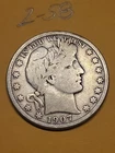 1907 D  Barber Half Dollar VG  Lot2-58