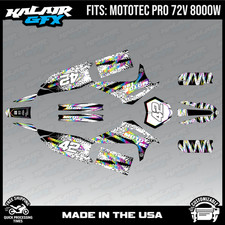 Graphics Kit for MotoTec Pro 72v 8000W (All Years) Whiplash Series - RAINBOW