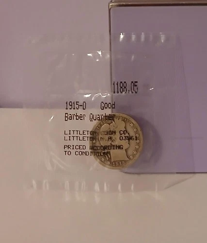 1915-D Barber Quarter coin