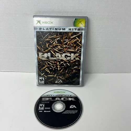 BLACK Platinum Hits Xbox Video Game First Person Shooter No Manual