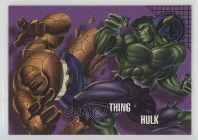 1996 Fleer Marvel Vision Thing vs Hulk #73 sq1