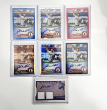 Jordan Walden 2011 Topps Chrome (7) Card Autograph RC Rookie Lot Refractor Auto