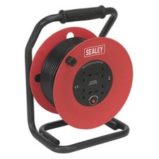 Sealey Cr50/1.5 Cable Reel 50Mtr 4 X 230V 1.5Mm