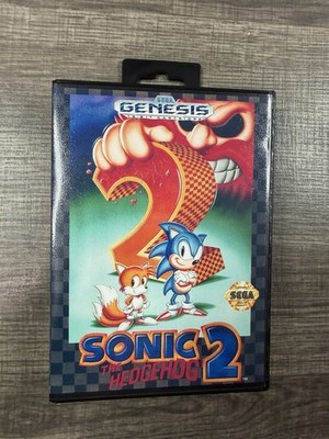 Sonic the Hedgehog 2 Custom Game Case For Sega Genesis  *NO GAME*