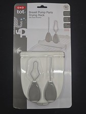 New Oxo Tot Breast Pump Parts Drying Rack Detailed Brushes