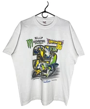 VTG Crutchlow 35 Moto Racing T-Shirt White Monster Tech 3 Double-Sided Size XL