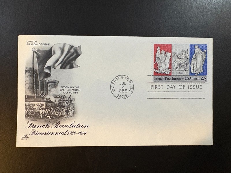 1989 Artcraft FDC First Day Cover - French Revolution  First Day of Issue Jul 14