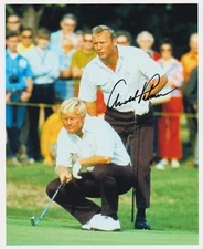 ARNOLD PALMER signed JACK NICKLAUS RYDER CUP 8x10 w/ coa CLASSIC 2 LEGENDS proof