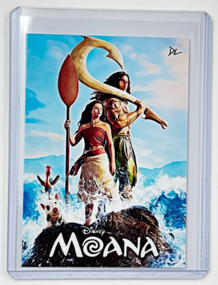 Moana Limited Edition Artist Signed  Live Action  Trading Card 2/10