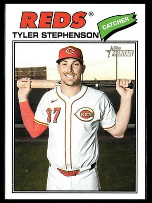 2026 Topps Heritage 138 Tyler Stephenson Cincinnati Reds Short Print SP
