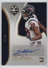 2018 Panini Limited Rookie Auto Gold Spotlight 2/50 Justin Reid #182 Auto 5by