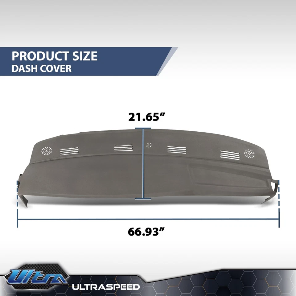 Tapa de cubierta de tablero de instrumentos gris apta para Dodge Ram 1500 2500 3500 2002-2005 Foto 3 de 4