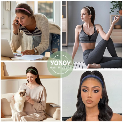 Non-Slip Braided Headband with Comb Teeth for Hair Styling and Yoga teeth comb headband - TikTok Shop main image 3