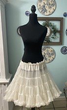 Sam  s Vintage Ivory Square Dance Crinolin Medium