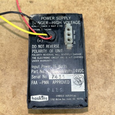 701295-3A | Hoskins | Mooney M20K | POWER SUPPLY HOSKINS 14VDC