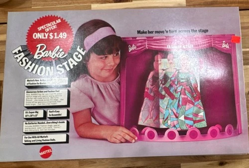 Mattel Barbie Vintage Fashion Stage Pink Plastic Accessory for 11 in Dolls