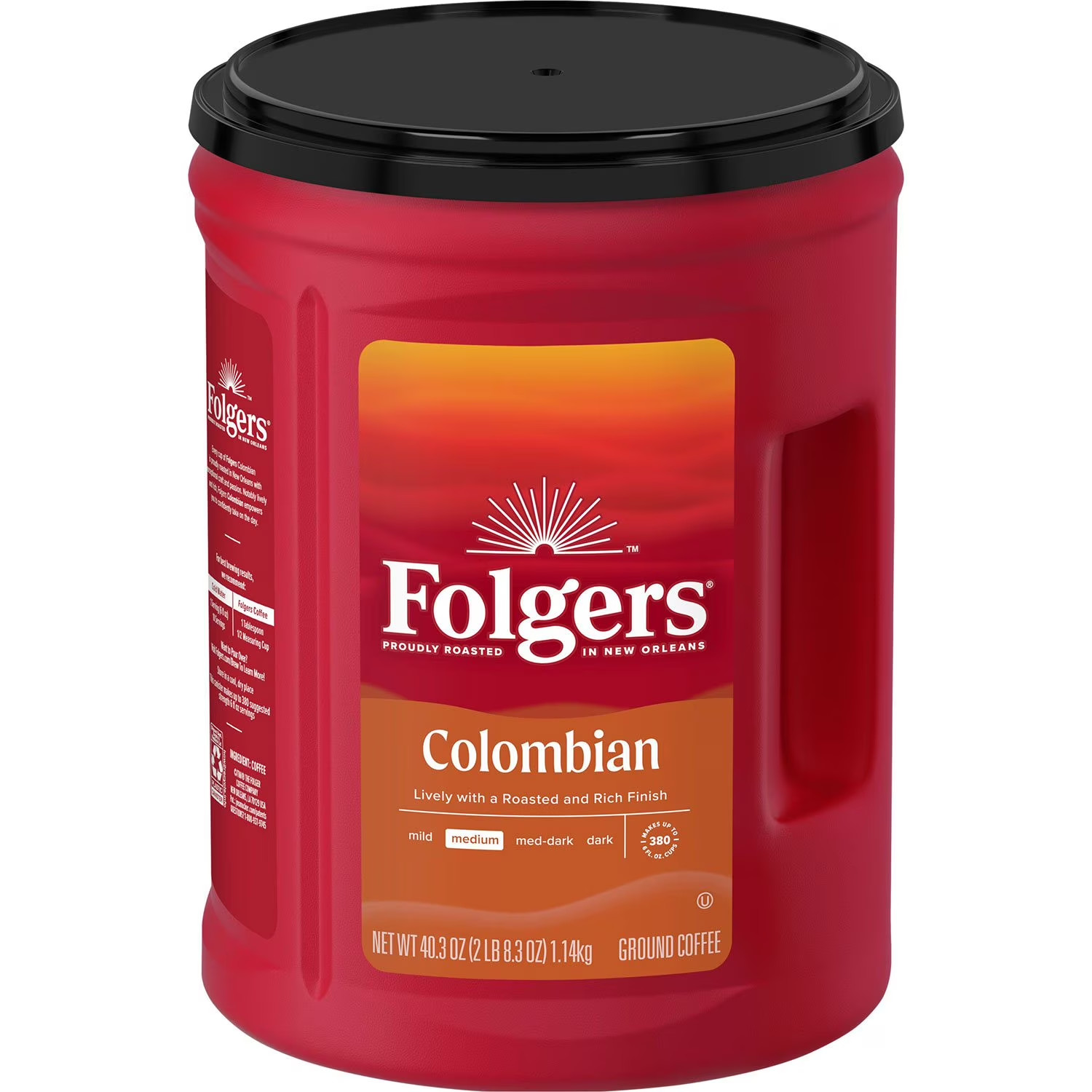 Krogers 100% Medium Roast Ground Colombian Coffee, 40.3 Oz.