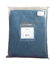 Madison Park Emilia Twist Tab Lined Window Curtain Panel Pack of 1 Drape Teal
