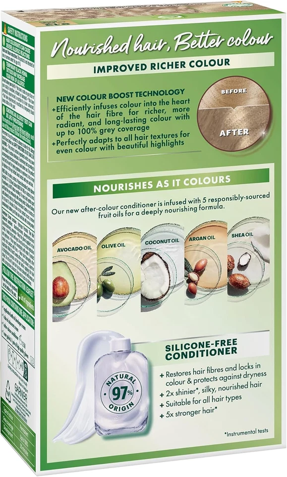 Garnier Nutrisse Permanent Hair Colour 9.13 Natural Light Ash Blonde - image 2 of 4