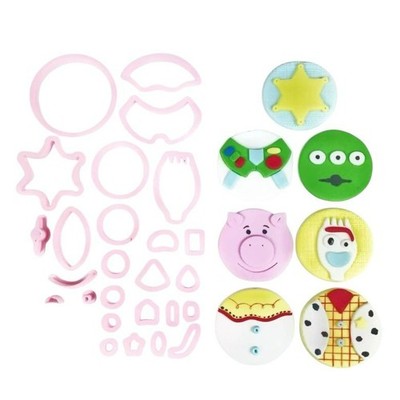 3D Set Tory Story Cupcake Ausstecher Stempel Fondant Torte Geburtstag Keks