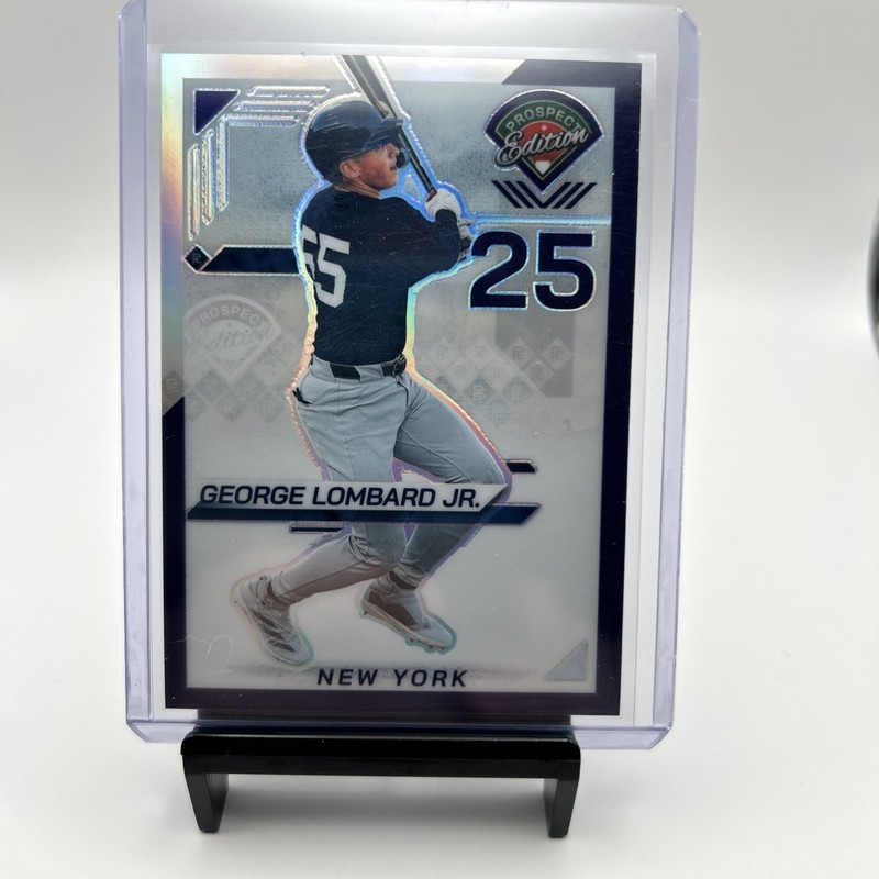 2025 Panini Prospect Edition George Lombard Jr #’d 43/99 Purple Prizm Yankees