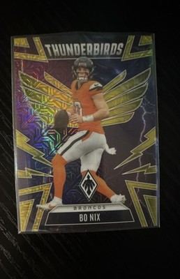 2025 Panini Phoenix - Thunderbirds Bo Nix #15 Yellow Mojo /49