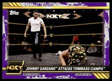 2021 TOPPS WWE NXT PURPLE JOHNNY GARGANO ATTACKS TOMMASO CIAMPA #5 4051