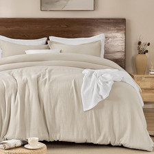 Cotton Muslin Comforter Set King Size, Ultra Soft, Breathable  Lightweight All-