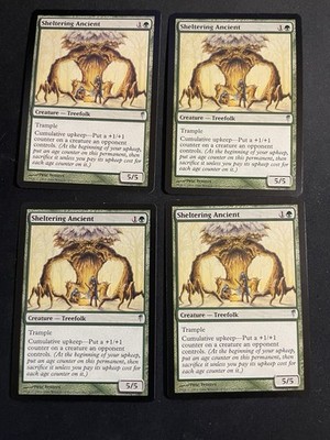 MtG X4 Sheltering Ancient Coldsnap Magic the Gathering