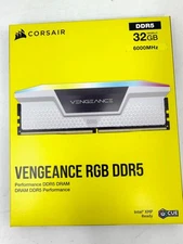 CORSAIR Vengeance RGB 32GB 2x16GB PC RAM DDR5 6000 PC5 48000 CMH32GX5M2E6000C36W