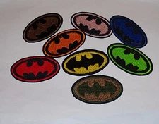 "Batman" Iron-On Embroidered Patch- 2 Sizes & Many Colors Available!