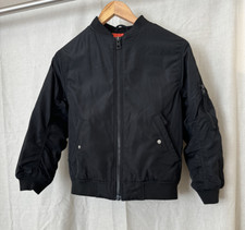 H M boys black flight bomber jacket 8