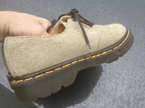 Dr Martens 1561 Zapatos Textiles Beige Reino Unido 8.5 UE 42.5 Hecho en Inglaterra - Imagen 6 de 10