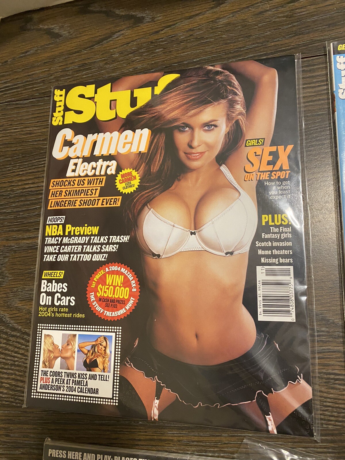 Carmen Electra Lot Of 3 Stuff Magazines #33,#48,#52 And #20 Survivors Amber